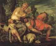 VERONESE (Paolo Caliari) Venus and Adonis oil on canvas